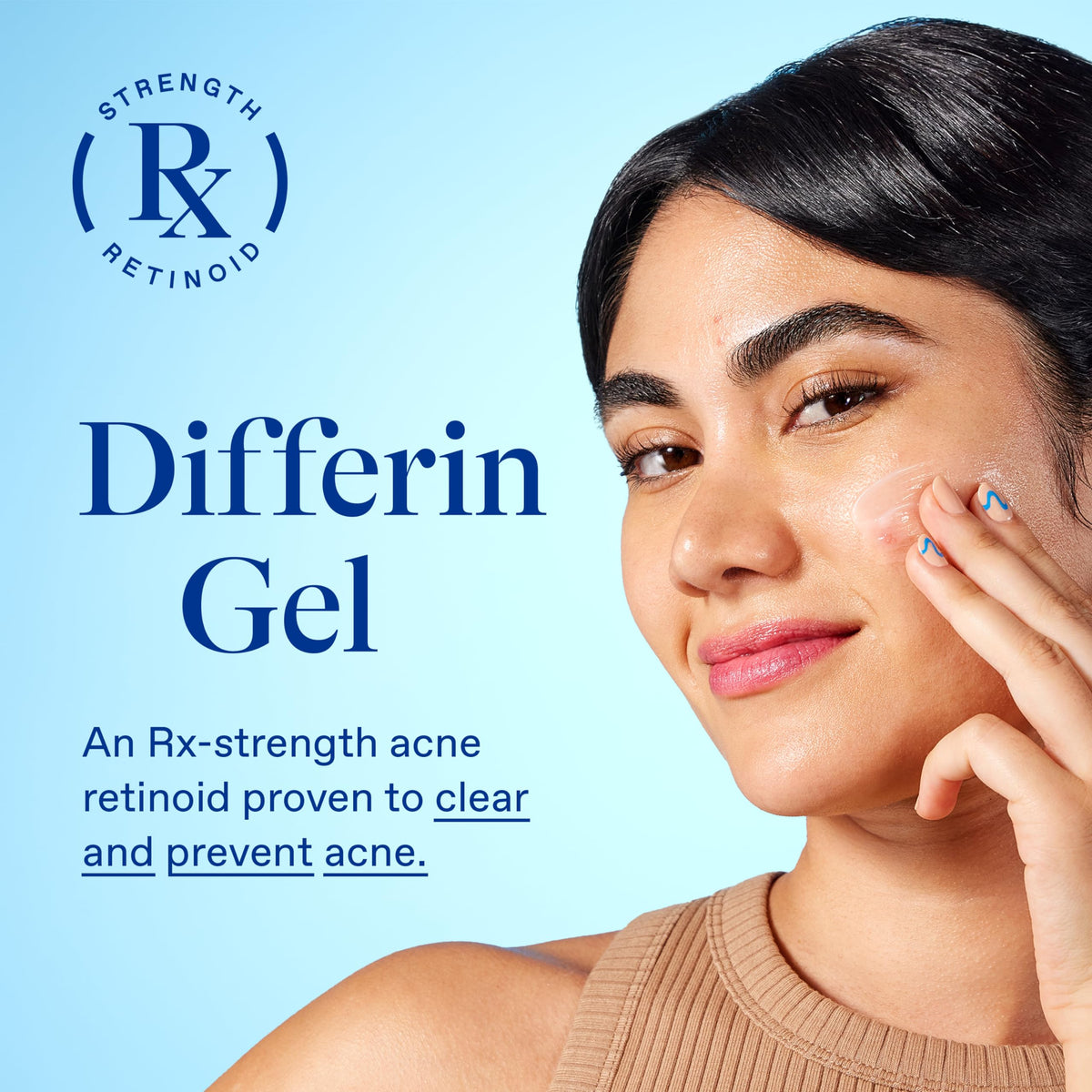 Differin Acne Retinoid Treatment Gel, 0.1% Adapalene, 45g Pump