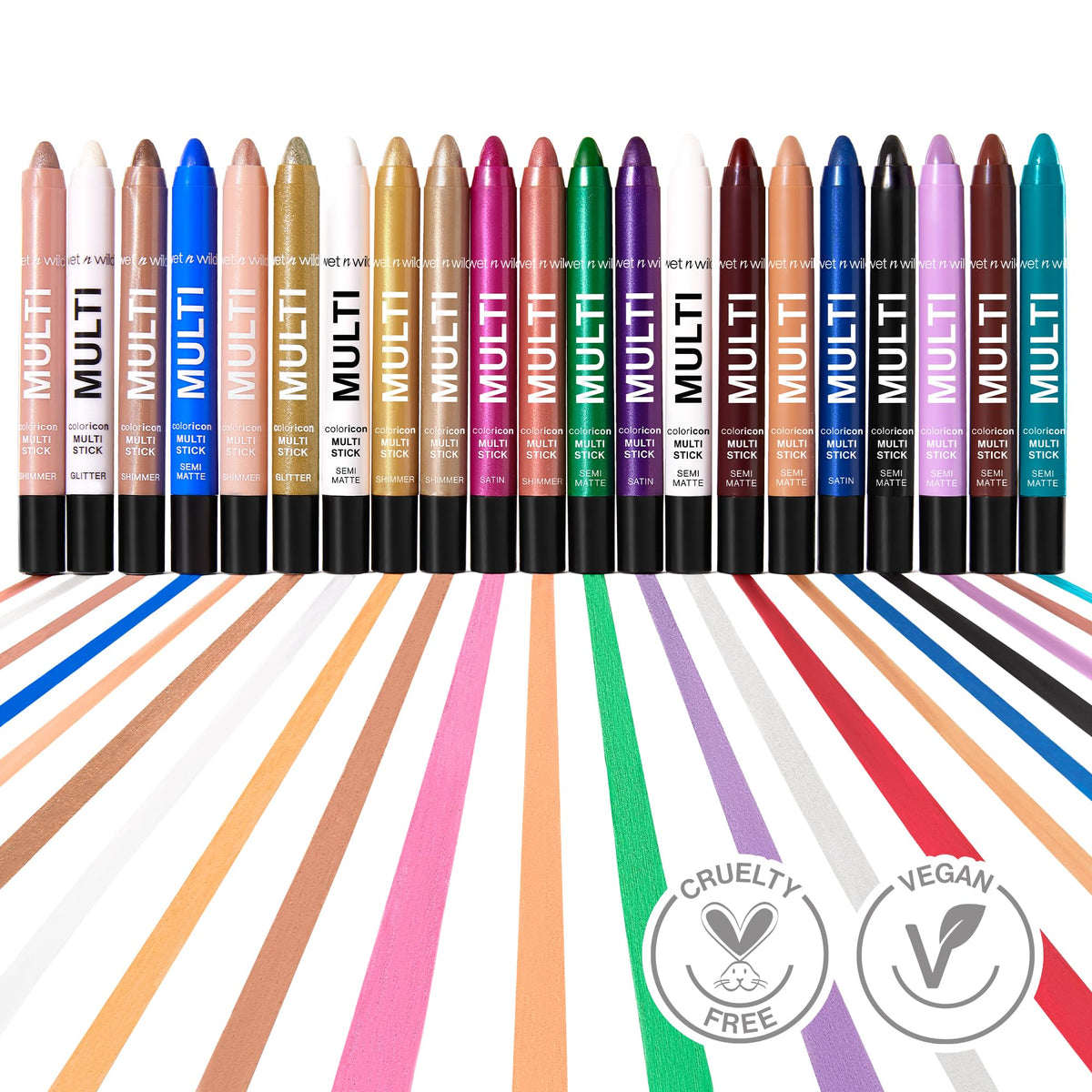wet n wild Color Icon Cream Eyeliner Eyeshadow Multi-Stick, Moisturizing, Nourishing Velvety Cream-to-Powder Buildable & Blendable Formula, Cruelty-Free & Vegan - Brown Sugar