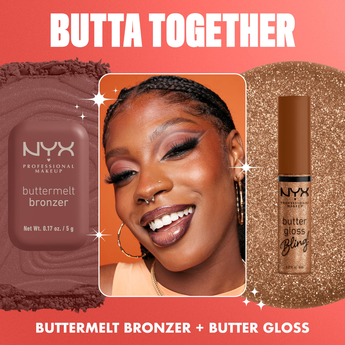 NYX PROFESSIONAL MAKEUP Butter Gloss, Non-Sticky Lip Gloss - Sugar Glass ,Clear