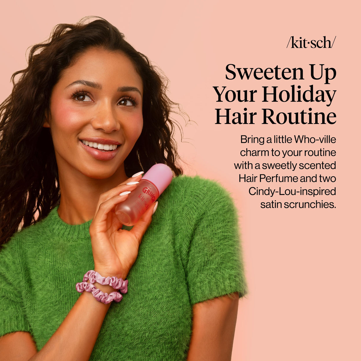 Kitsch Hair Perfume for Women – Hair Spray & Body Mist – Amber Shores, 50mL